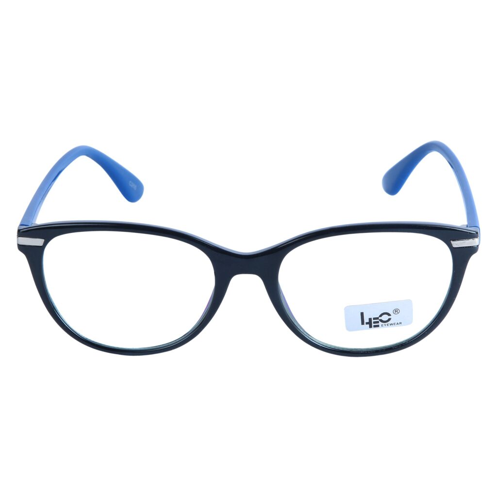 Black & Blue Cateye Rimmed Eyeglasses - L2116 C4