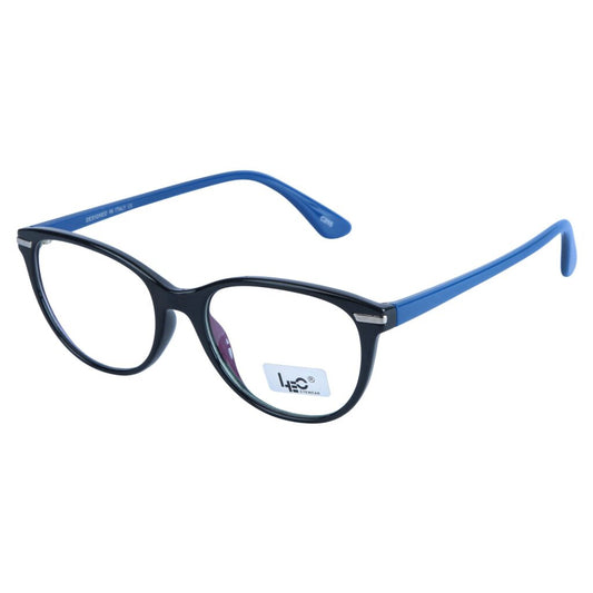 Black & Blue Cateye Rimmed Eyeglasses - L2116 C4